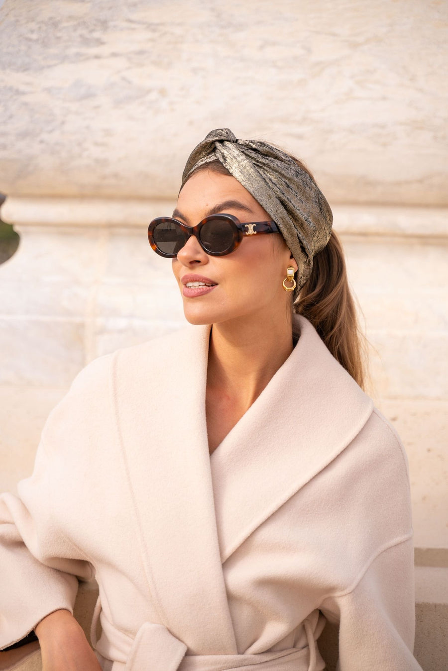 Turban Lurex Diva Doré