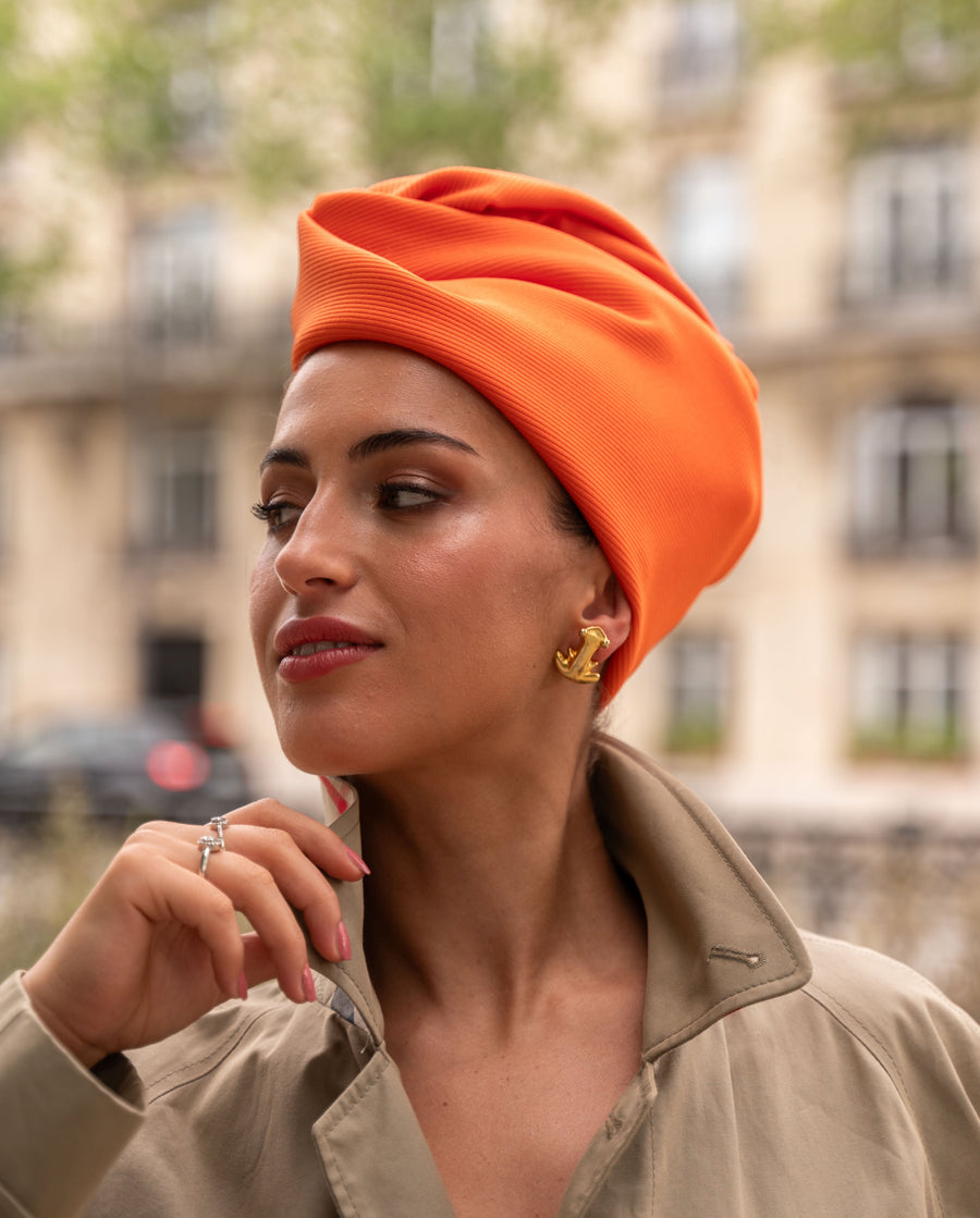 Turban Jacquard Orange