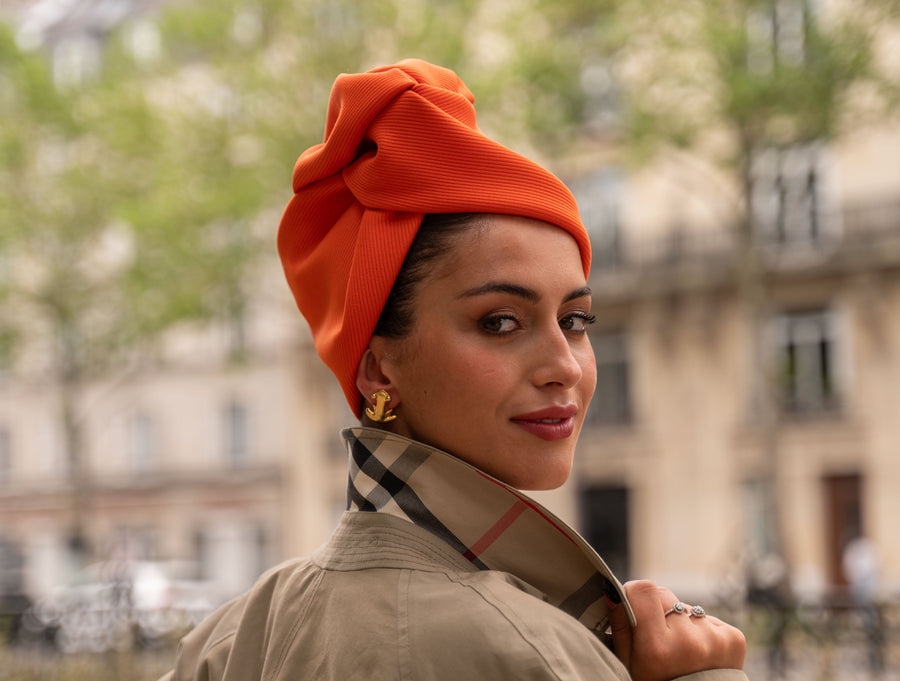 Turban Jacquard Orange
