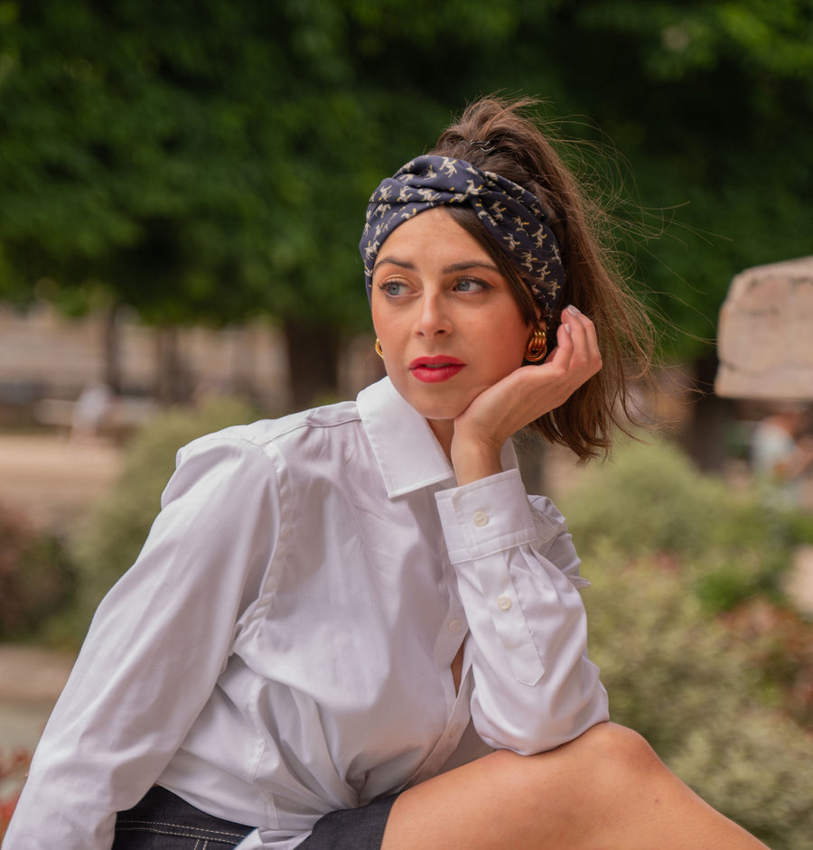 Turban Soie Équestre