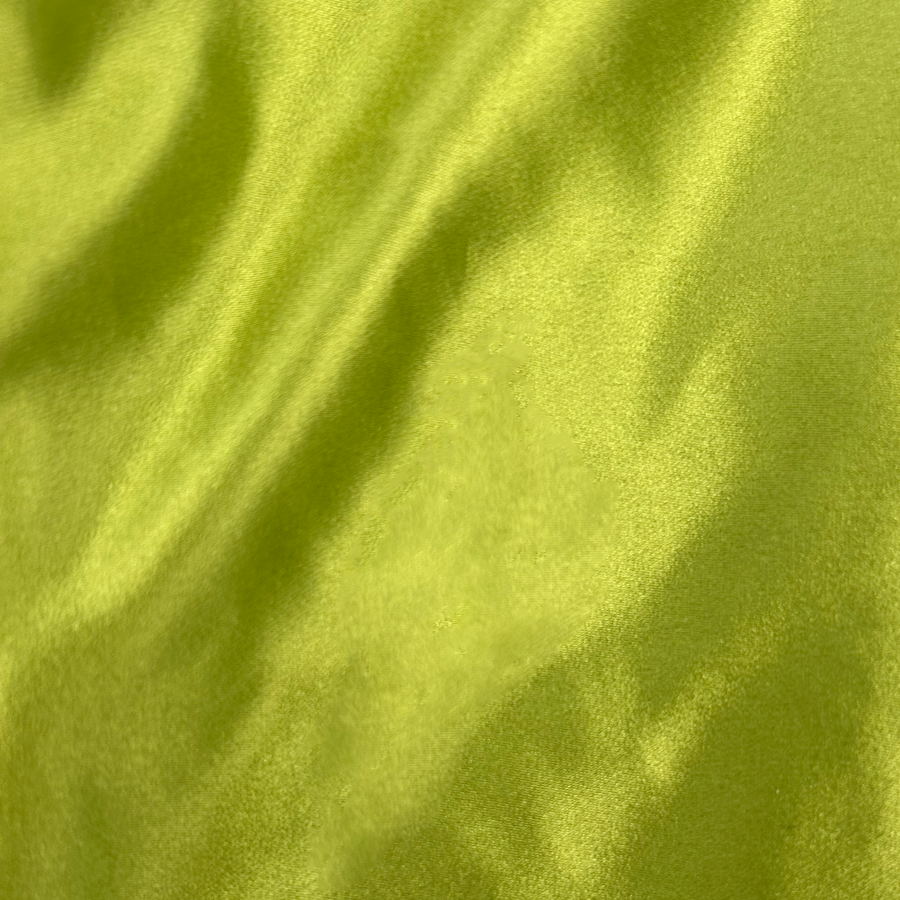 Turban Satin Duchesse Vert Lime