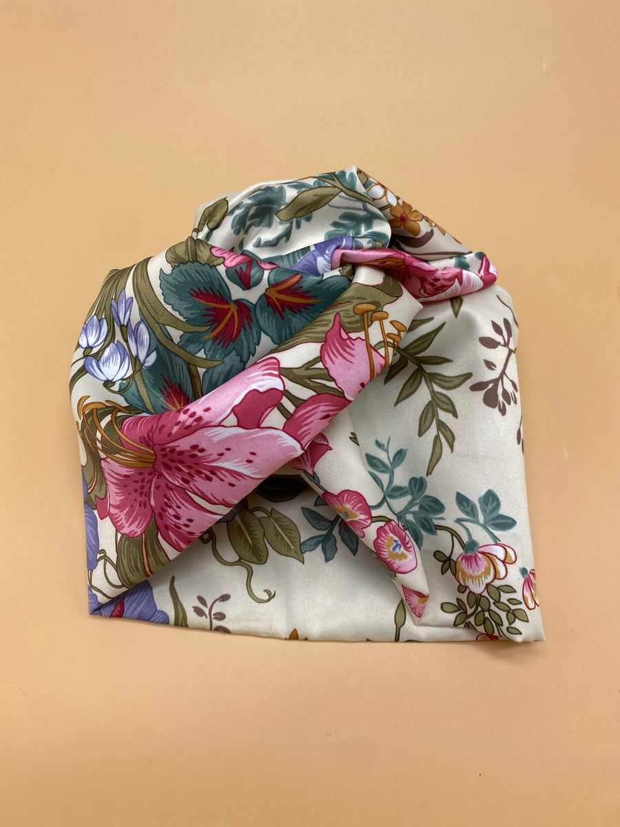 Turban Floral Beige