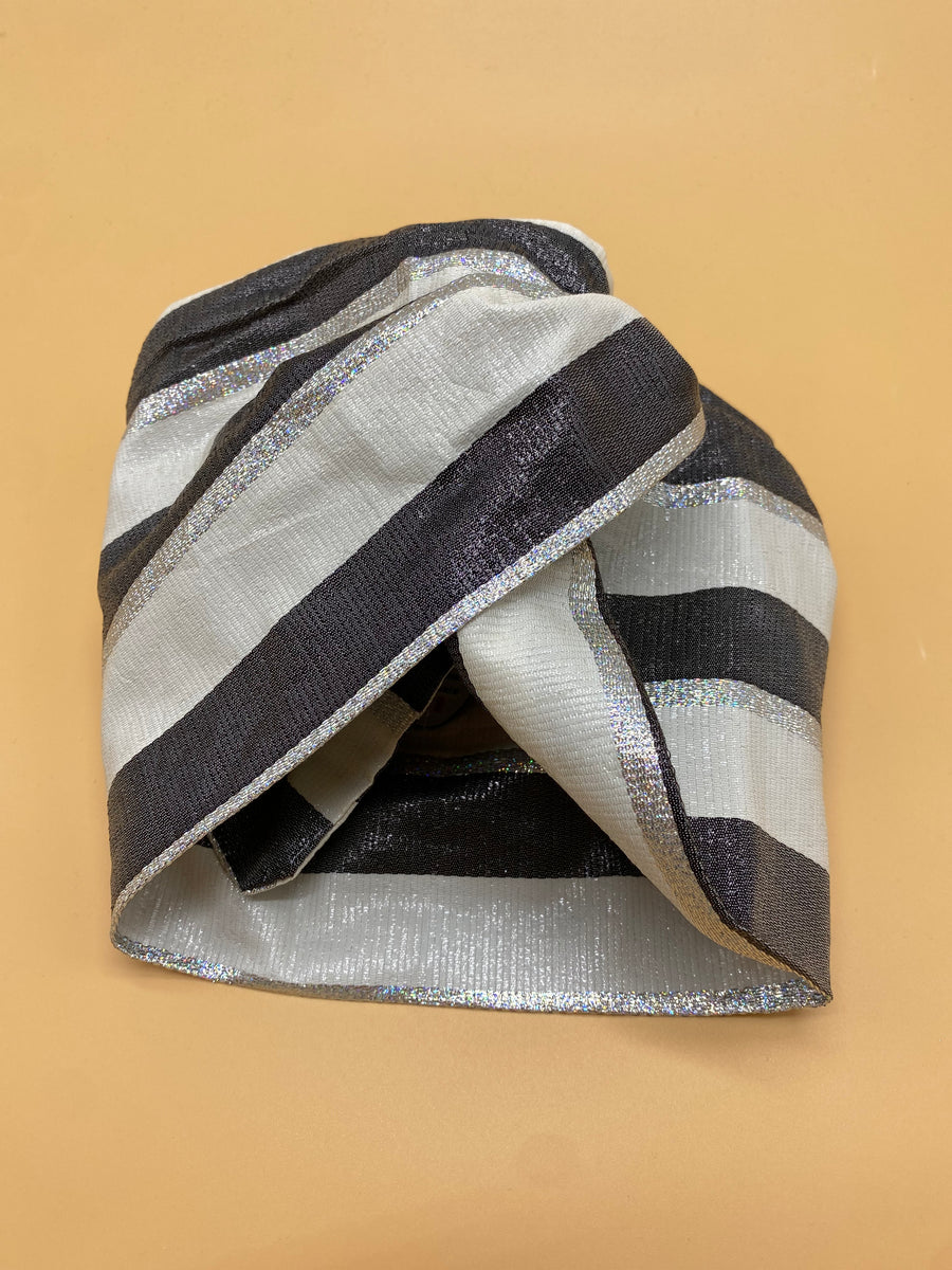 Turban Lurex Rayures