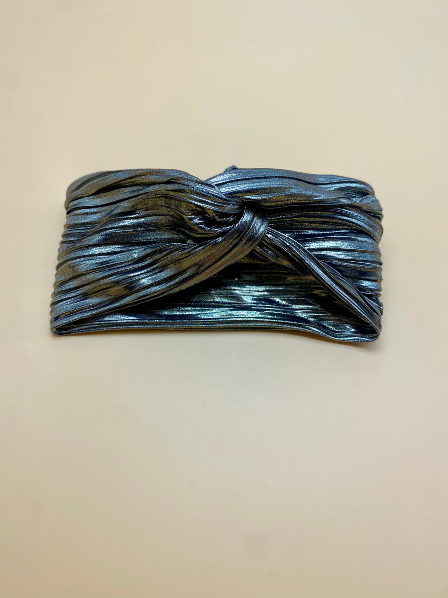 Turban Plissé Silver