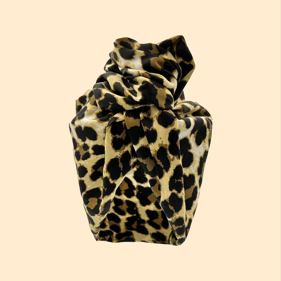 Turban Coton Leopard Chic