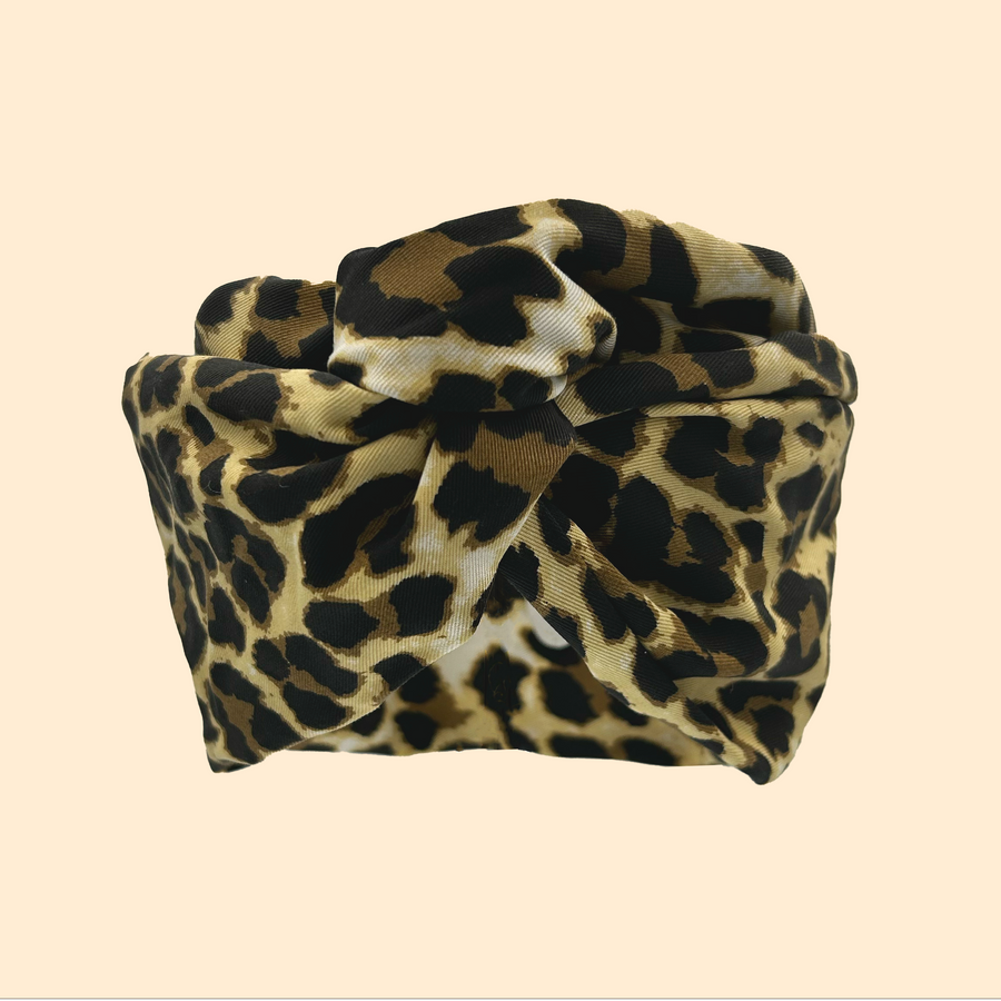 Turban Coton Leopard Chic