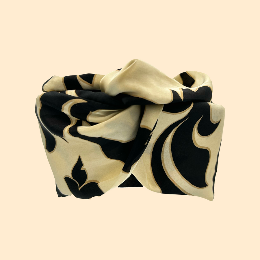 Turban Satin de Soie Royal Beige
