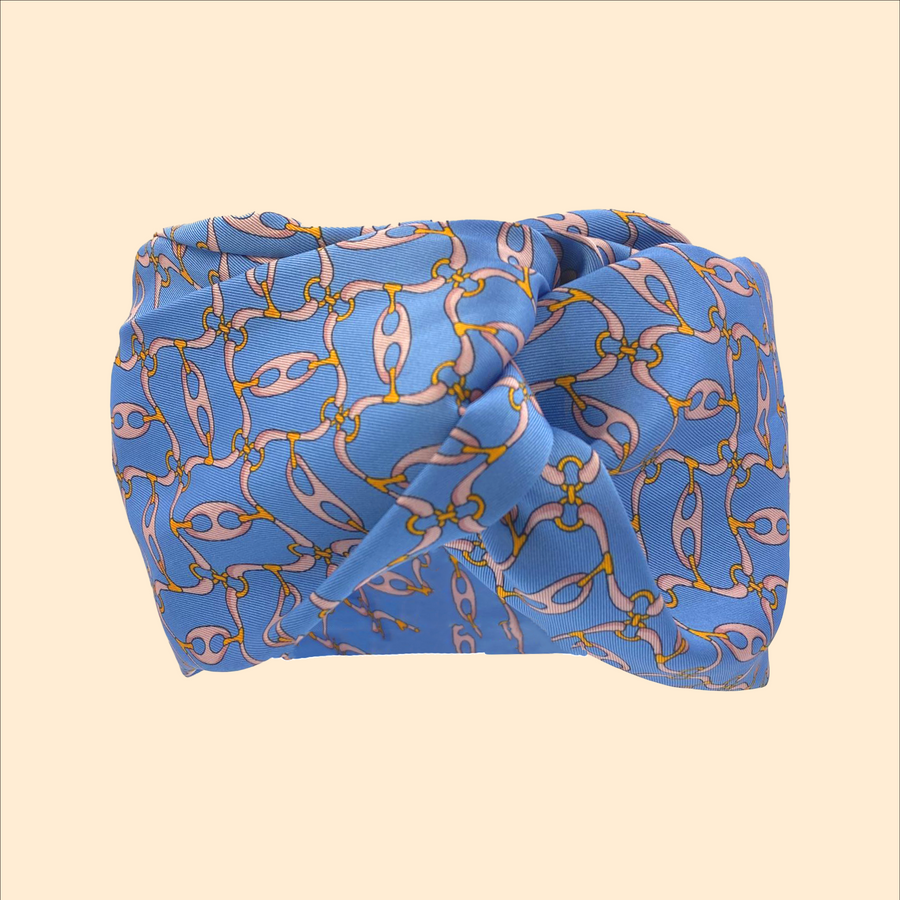 Turban Soie Chaînes