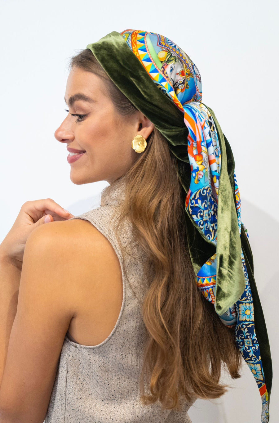 Triangle 100% Soie bi matière NOTO