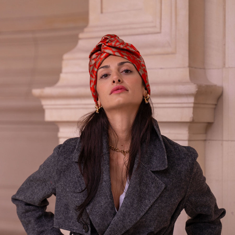 Turban Jacquard Sienna