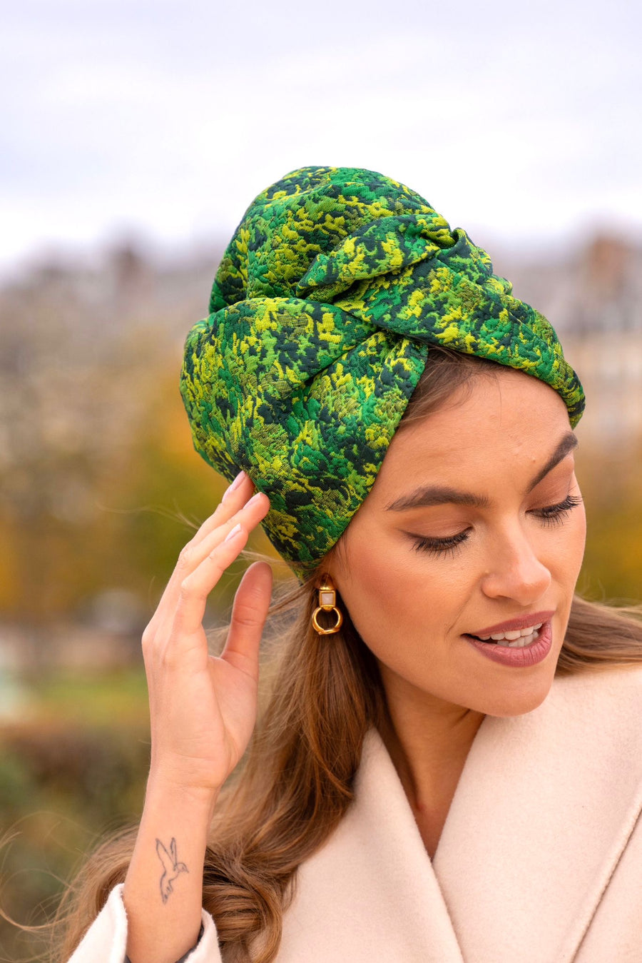 Turban Jacquard Forest Premium
