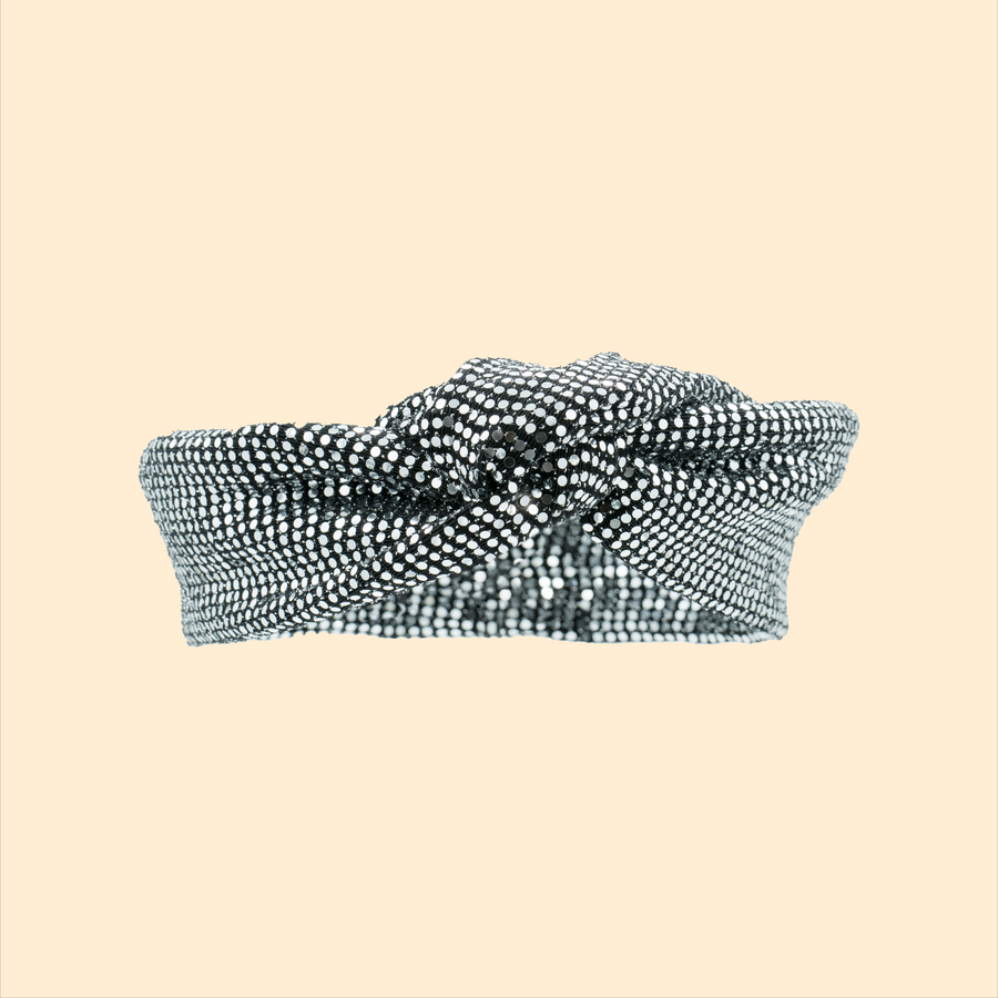 Turban Sequins Argentés