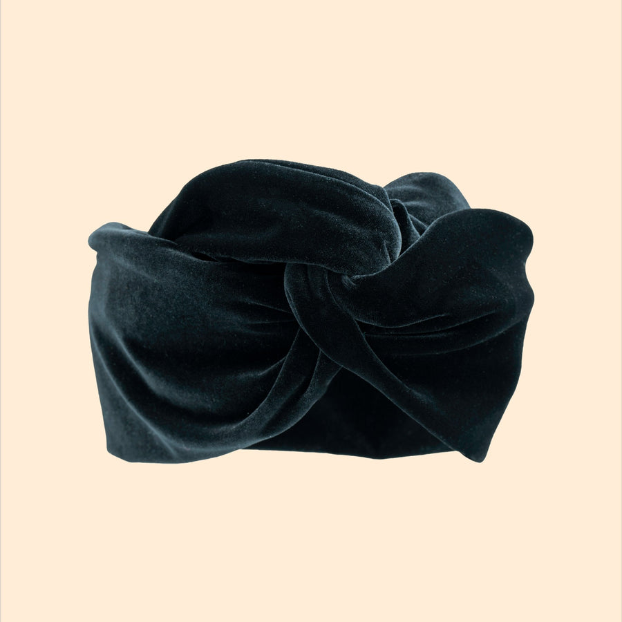 Turban Velours Noir