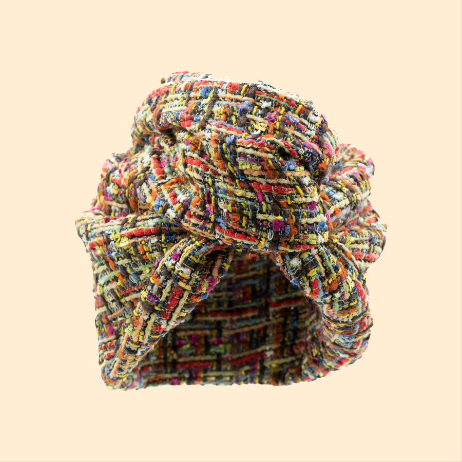 Turban Tweed Multicolore